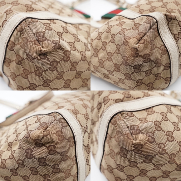 D37❤️Gucci GG Canvas new Ladies Web Tote - Picture 10 of 13
